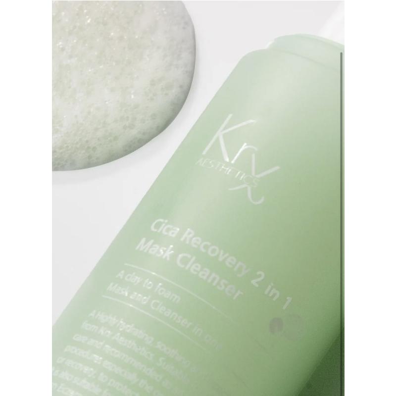 Krx Cica Recovery Cleansing Foam 2 in 1 cleanser & mask 